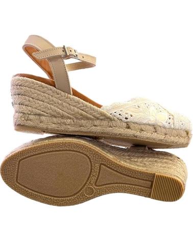 DTORRES 5004 JUTE AND BEIGE LEATHER SANDALS VARIOS COLORES