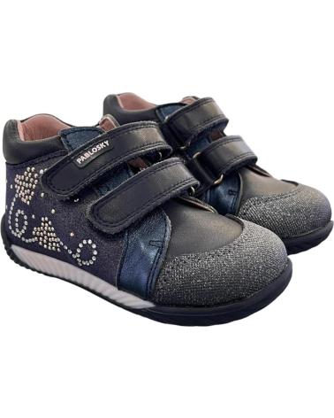 PABLOSKY LEATHER VELCRO BOOT 036325 MUSHROOM NAVY VARIOS COLORES