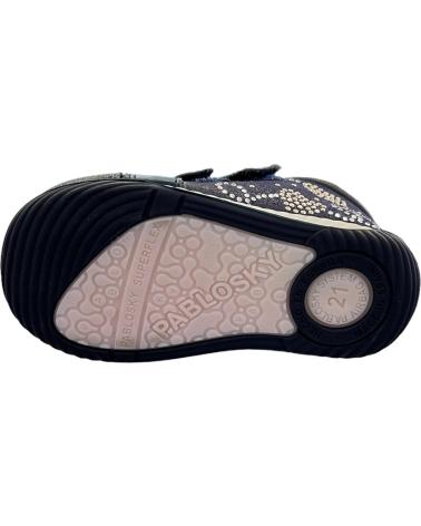 PABLOSKY LEATHER VELCRO BOOT 036325 MUSHROOM NAVY VARIOS COLORES