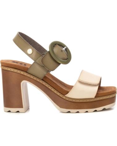 XTI SANDALIA DE TACÓN ANCHO MODELO 144088 KAKI KAKI