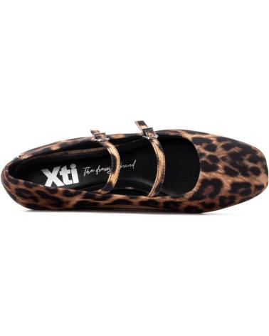 XTI MERCEDITA PLANA ESTAMPADO LEOPARDO MODELO 144701 LEOPARDO