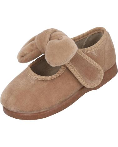 BUBBLE BOBBLE 155-10 SAMT-SPANGENSCHUHE MIT SCHLEIFE, ZIMTBRAUN CANELA