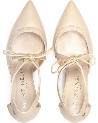 MARTINELLI THELMA 1489 HIGH HEELS GRAU MIT SCHLEIFENVERSCHLUSS GRIS