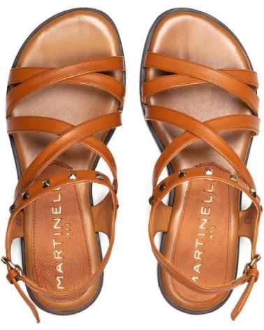 MARTINELLI SANDALIAS PLANAS MAZZINI 1535 MARRON MARRóN