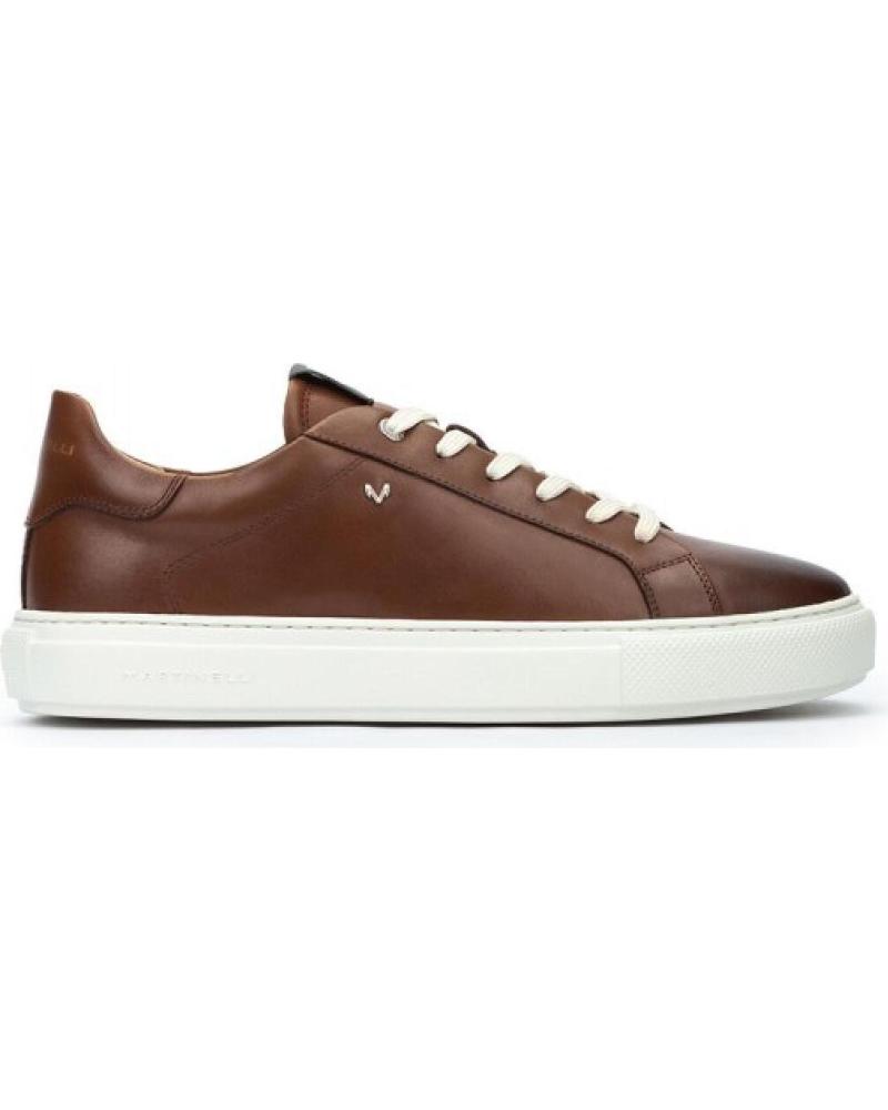 MARTINELLI HASTINGS 1738 BRAUNE LEDER-SNEAKER FÜR HERREN MARRóN