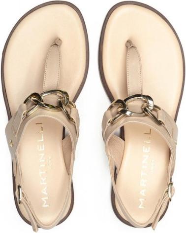 MARTINELLI MAZZINI 1535 - SANDALIAS PLANAS GRISES GRIS