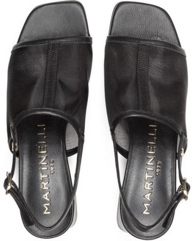 MARTINELLI SANDALES À TALON VETTABBIA 1751-B420Z NOIR 5CM NEGRO