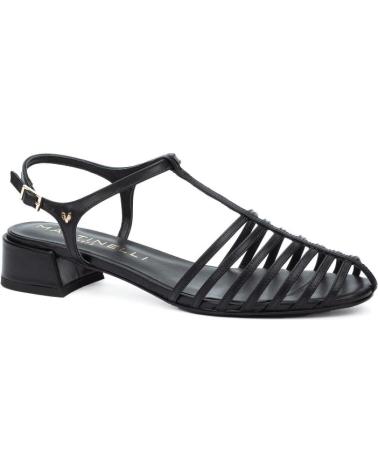MARTINELLI PANARO 1759 SANDALIAS PLANAS NEGRAS NEGRO