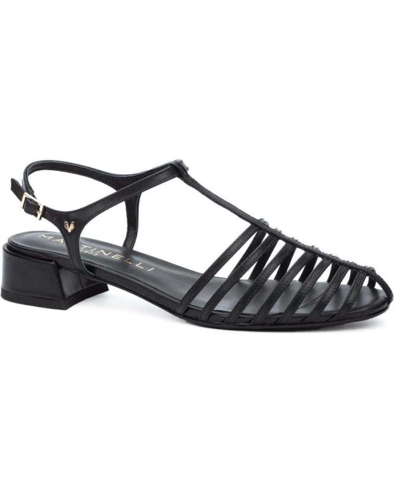 MARTINELLI PANARO 1759 SANDALIAS PLANAS NEGRAS NEGRO