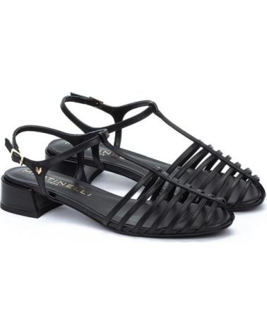 MARTINELLI PANARO 1759 SANDALIAS PLANAS NEGRAS NEGRO