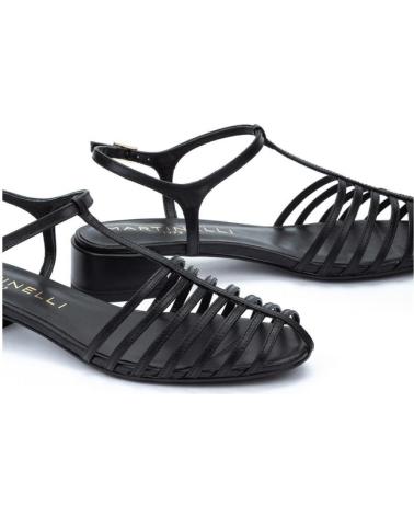 MARTINELLI PANARO 1759 SANDALIAS PLANAS NEGRAS NEGRO