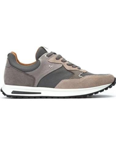 MARTINELLI HANBURY 1741 GREY SUEDE AND LEATHER CASUAL SNEAKERS GRIS