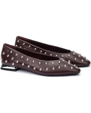 MARTINELLI BAILARINA DE PIEL PARA MUJER S009-B479P COLOR BURDEOS ROJO