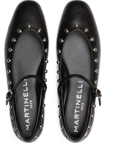 MARTINELLI MERCEDITAS DE PIEL CONFORT MUJER 1750-B465PY COLOR NEGRO