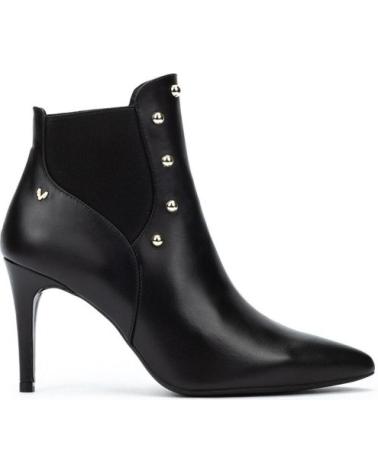 MARTINELLI THELMA 1489 BLACK HEELED ANKLE BOOTS WITH STUDS NEGRO