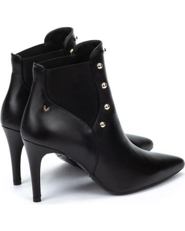 MARTINELLI THELMA 1489 BLACK HEELED ANKLE BOOTS WITH STUDS NEGRO