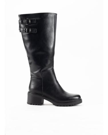 KESLEM 3959 BLACK TALL BOOTS NEGRO