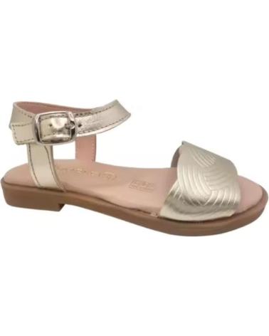 SANDALIA DE PIEL KATOSINES CON HEBILLA - DORADO VARIOS COLORES