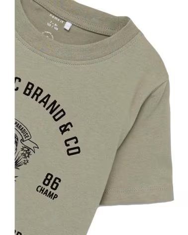 NAME IT NAME IT MÄDCHEN-T-SHIRT MIT KURZEN ÄRMELN UND GRAFIKDRUCK VERDE