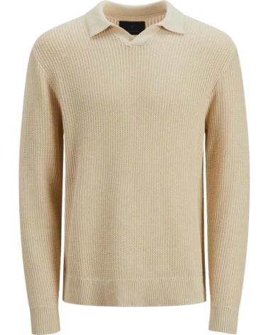 JACK AND JONES JERSEY CUELLO POLO HOMBRE JACK JONES 12277993 BEIGE