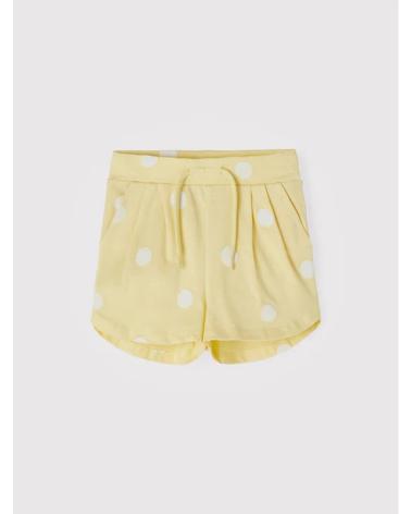 NAME IT NAME IT PANTALÓN CORTO INFANTIL CON LUNARES AMARILLO