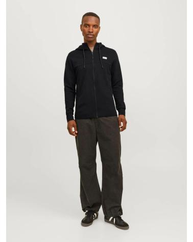 JACK AND JONES SUDADERA JACK JONES CREMALLERA CON LOGOTIPO NEGRO
