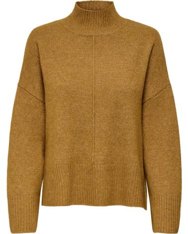 ONLY PULL COL ROULÉ 1535184 COULEUR KAKI CAQUI