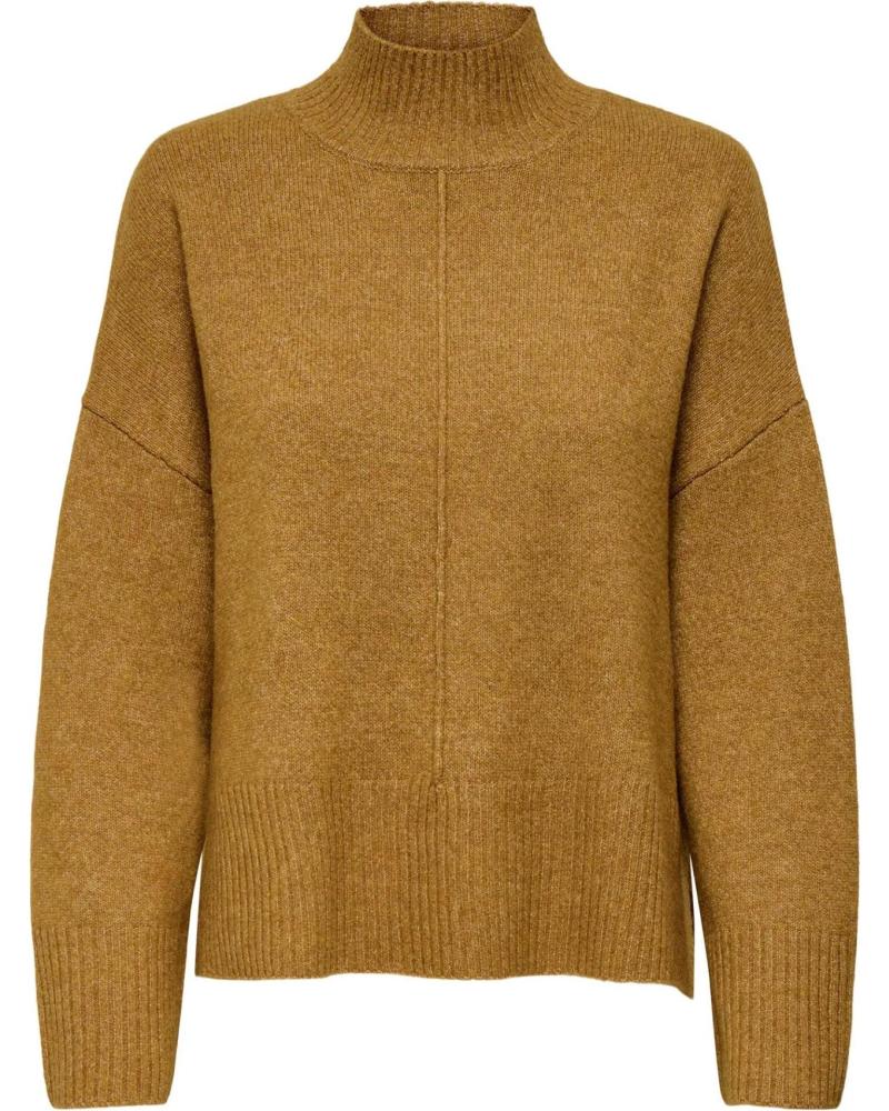 ONLY PULL COL ROULÉ 1535184 COULEUR KAKI CAQUI