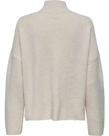ONLY PULL COL ROULÉ 15353184 COULEUR BEIGE BEIGE