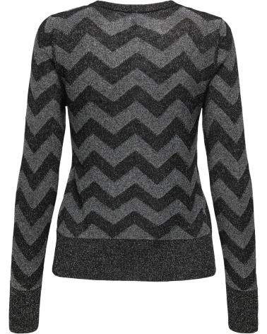 ONLY PULL À MOTIF ZIGZAG 15358443 NOIR NEGRO