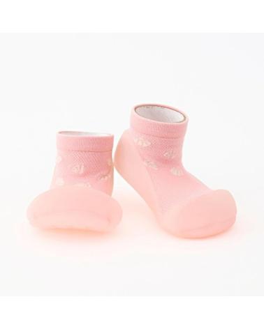 ATTIPAS BABY SHELL ABS010 - SAPATILHAS PRIMEIROS PASSOS ROSAS PARA BEBÊ ROSA