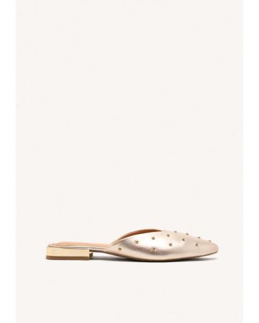 GIOSEPPO BABUCHAS LANARK 75194 PRETAS DE COURO COM TACHAS NEGRO