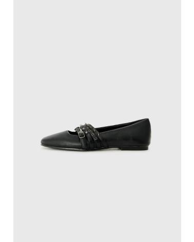REPLAY GWB23 BLACK BALLERINA FLATS NEGRO