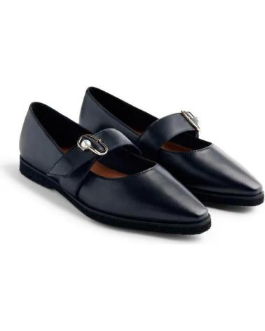 GIOSEPPO BAILARINAS ARVESON 77016 PRETAS COM FIVELA NEGRO