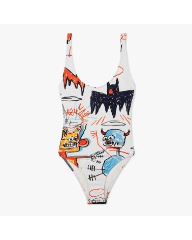 FATO DE BANHO BASQUIAT BATMAN BRANCO JIMMY LION BLANCO