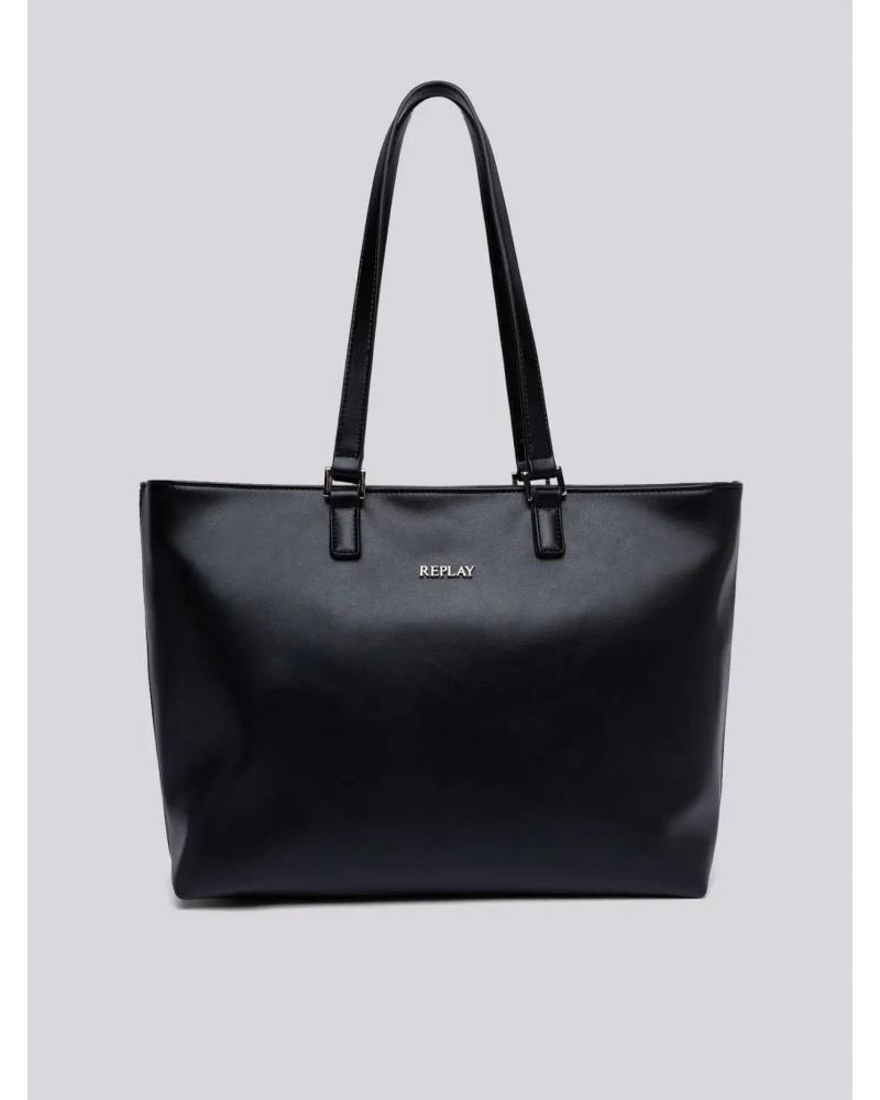 REPLAY SHOPPER TASCHE FW3333 006 SCHWARZ NEGRO