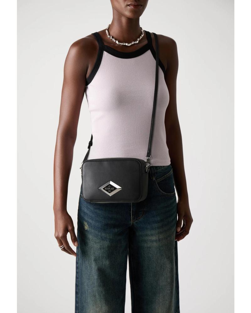 REPLAY CAPRI RHOMBUS UMHÄNGETASCHE FW3761 SCHWARZ DEFAULT TITLE