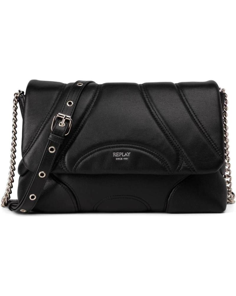 REPLAY GESTEPPTE UMHÄNGETASCHE FW3725 SCHWARZ NEGRO