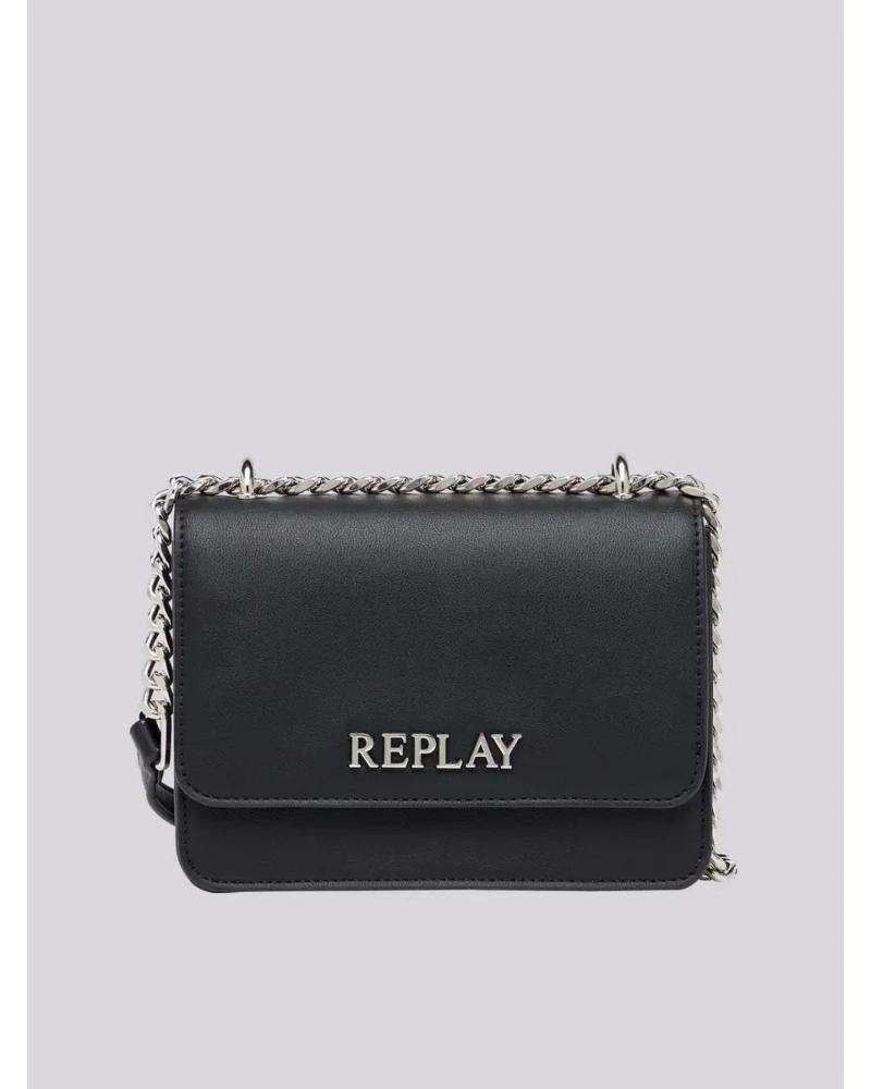 REPLAY UMHÄNGETASCHE FW3001 SCHWARZ MIT KETTE NEGRO