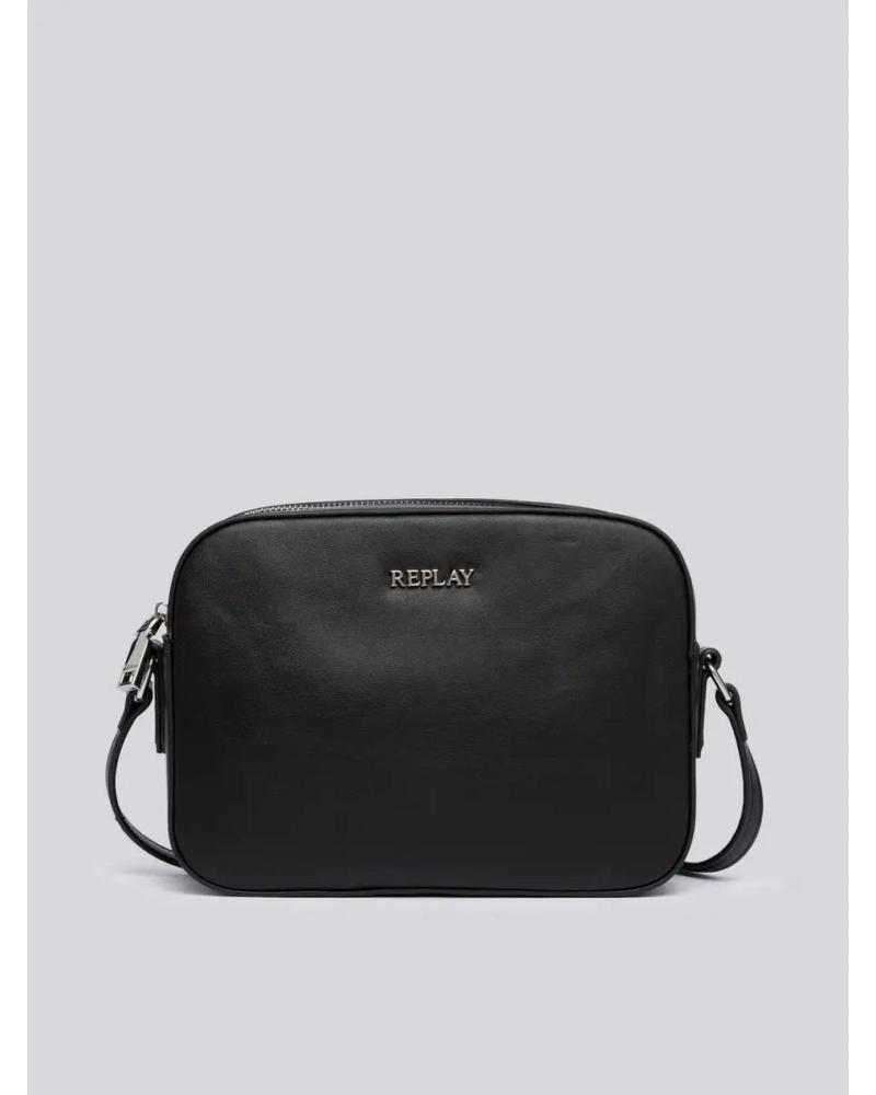 REPLAY CAMERA BAG UMHÄNGETASCHE FW3334 SCHWARZ MIT LOGO NEGRO