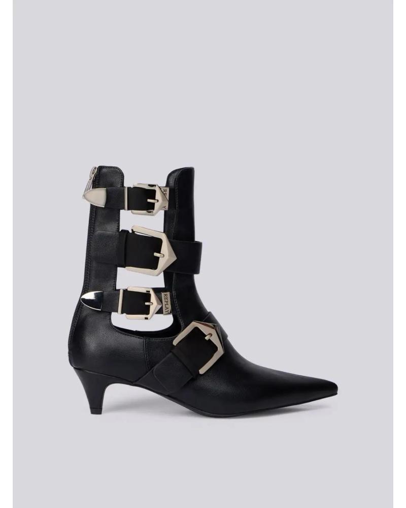 BOTÍN REPLAY CECILE GWN95 NEGRO CON HEBILLAS NEGRO