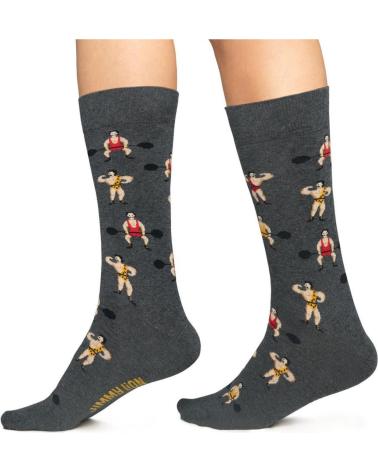 JIMMY LION STRONG MAN SOCKEN GRAU GRIS