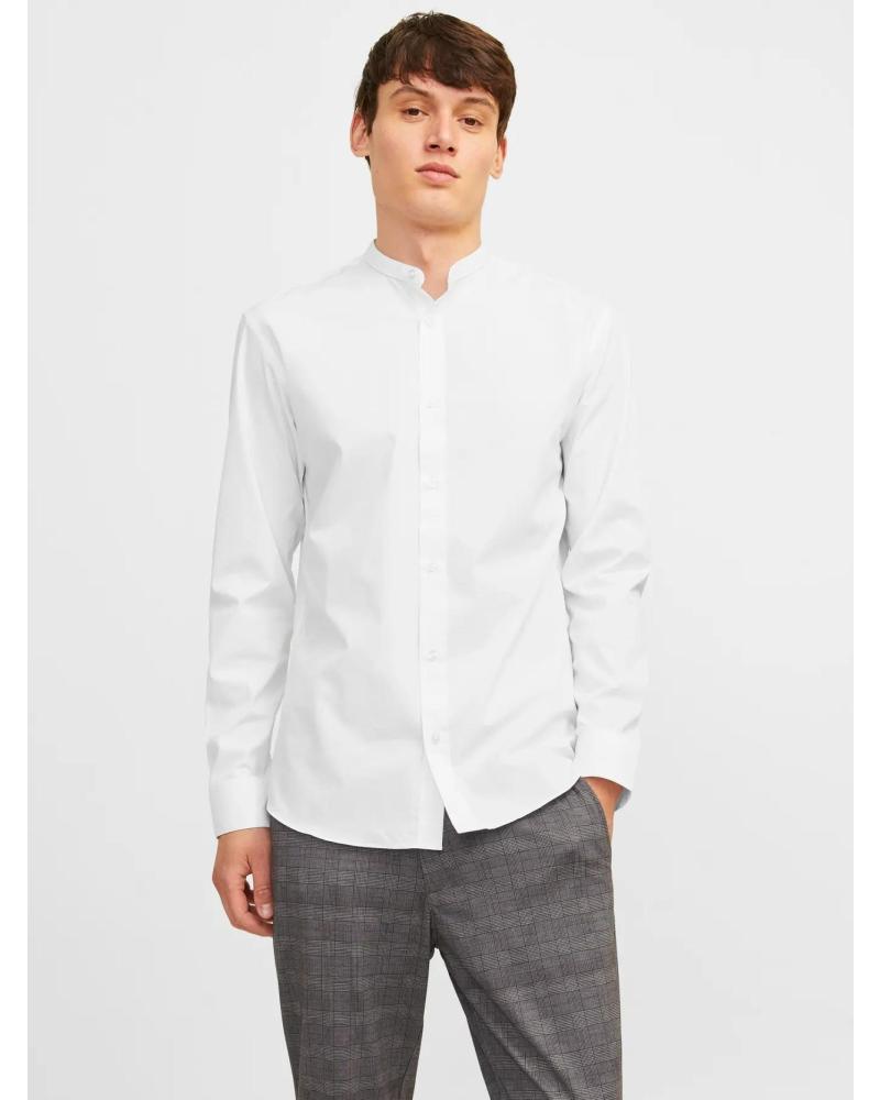 JACK AND JONES CAMISA HOMBRE CUELLO MAO JACK JONES 12205921 BLANCO