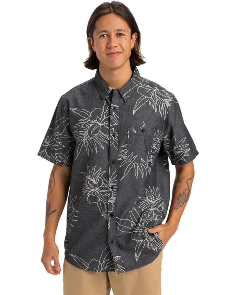 QUIKSILVER CAMISA HOMBRE ESTAMPADA GAWANHILLS KVJ6 GRIS