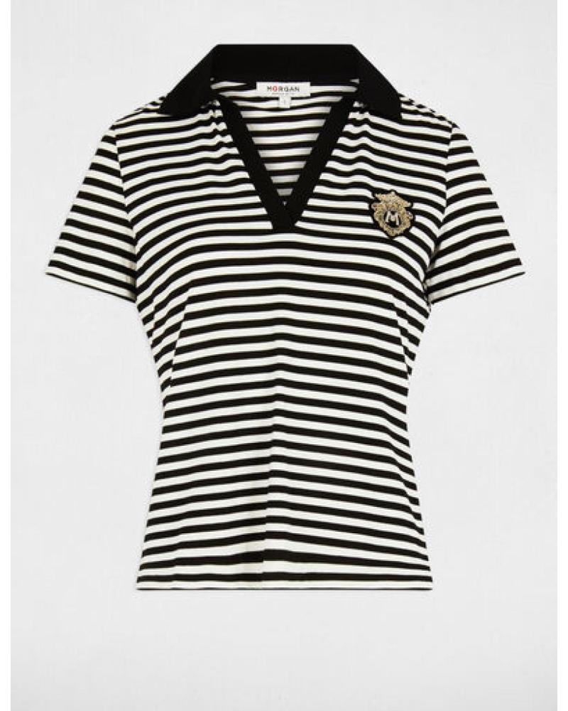 MORGAN CAMISETA MANGA CORT 252-DINATA A RAYAS