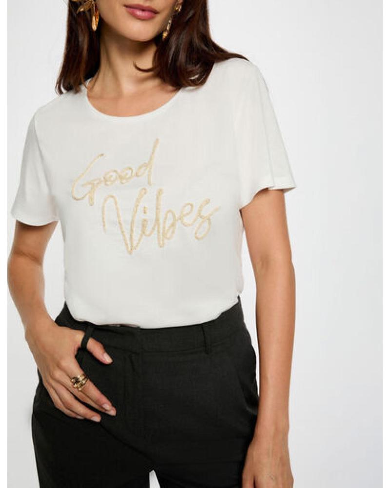 MORGAN CAMISETA RECTA 252-DGOOD BLANCO