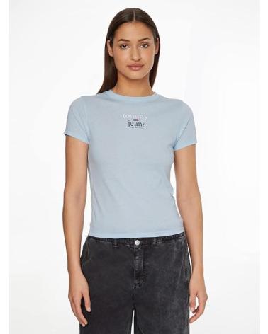 TOMMY JEANS T-SHIRT DW0DW13623 HELLBLAU CELESTE