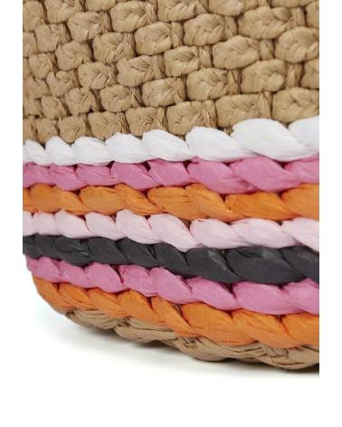 PANIER GIOSEPPO EN RAPHIA MULTICOLORE MODÈLE 68375 DEFAULT TITLE