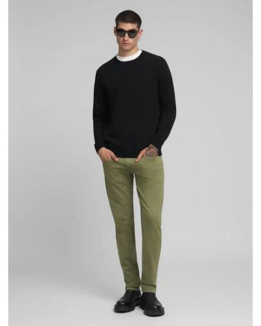 REPLAY PULL EN COTON NOIR AVEC BRODERIE 'R' NEGRO