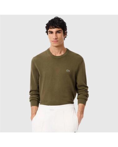 LACOSTE PULL EN MAILLE AH1985 VERT POUR HOMME VERDE